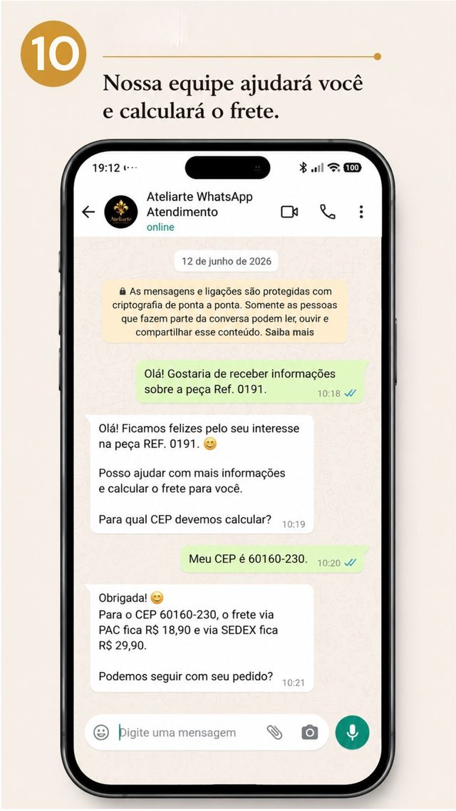 Nossa equipe ajuda você e calcula o frete